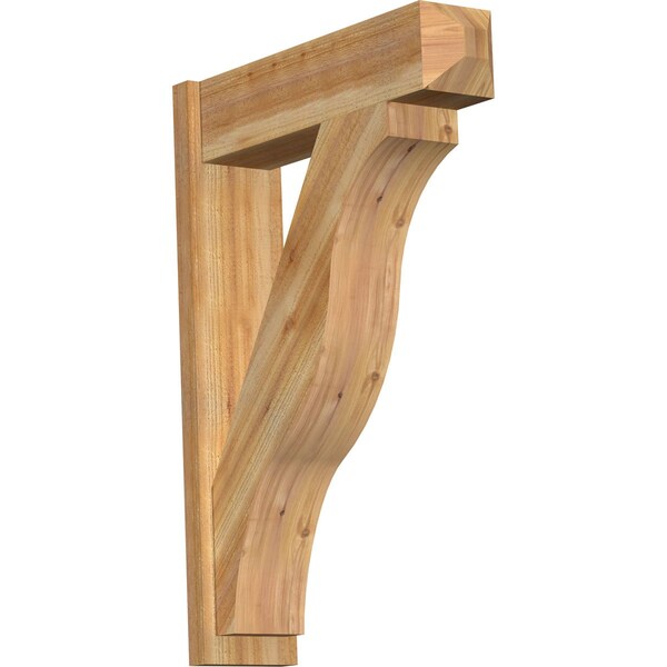 Ekena Millwork Funston Craftsman Rough Sawn Outlooker, Western Red Cedar, 8"W x 30"D x 42"H OUT08X30X42FST04RWR - main